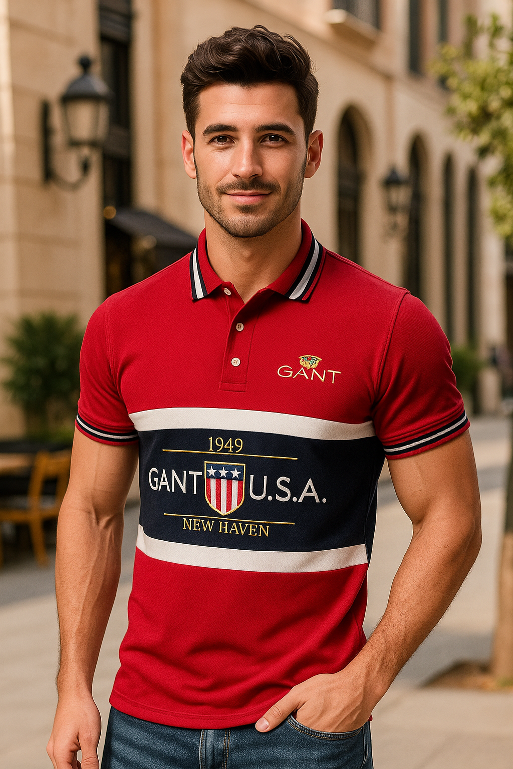 GANT USA New Haven Heritage Polo Shirt